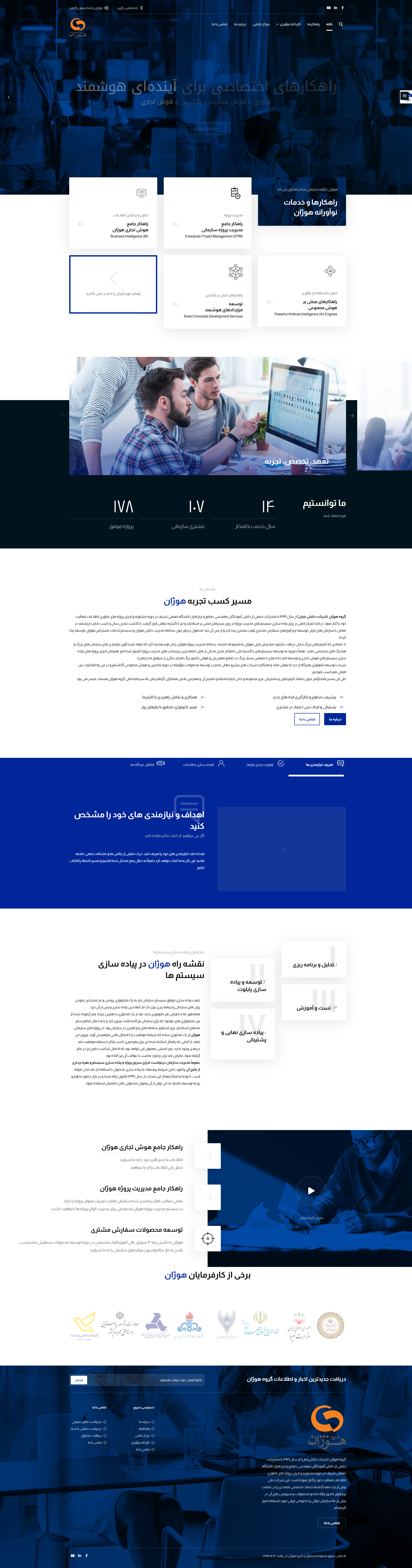 وبسایت شرکتی گروه هوژان